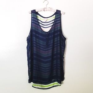 🌴NWOT💙Sheer💚Plus💙Tunic🌵